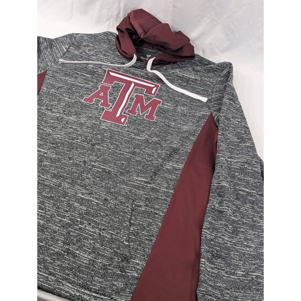 Texas A&M Aggies‎ Fanatics Texas Campus Hoodie Sweatshirt (Men's XL) Gray Red